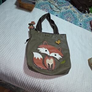 CHALA XL CANVAS FOX EVERYDAY TOTE BAG